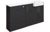 Alcala 1542mm Basin  WC & 1 Door Unit Pack
