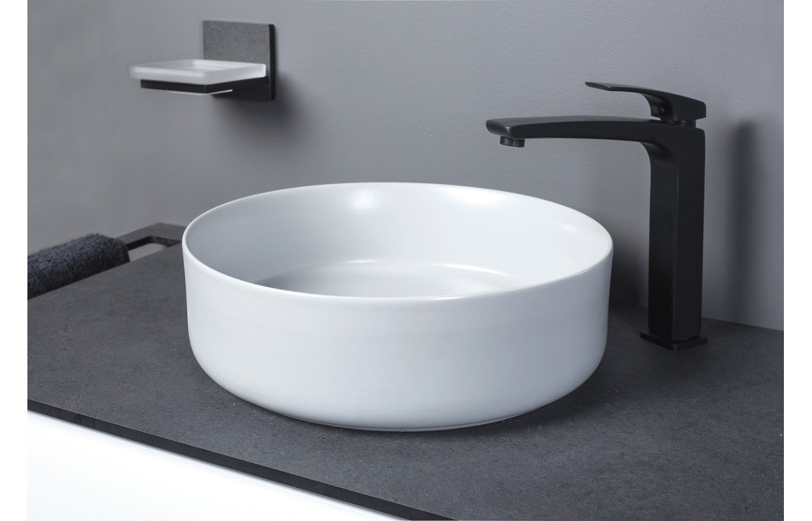 Lleida 355mm Ceramic Round Washbowl & Waste (various colours)