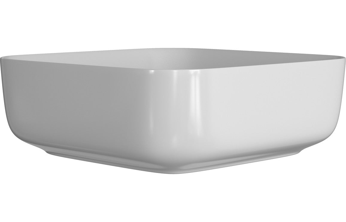 Lleida 400mm Ceramic Square Washbowl & Waste - (various colours)
