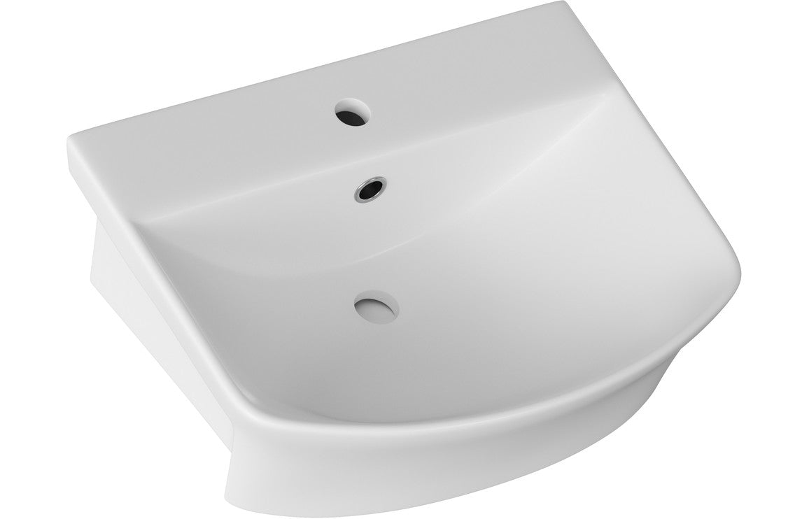 Sagunto 500x400mm 1TH Semi Recessed Basin