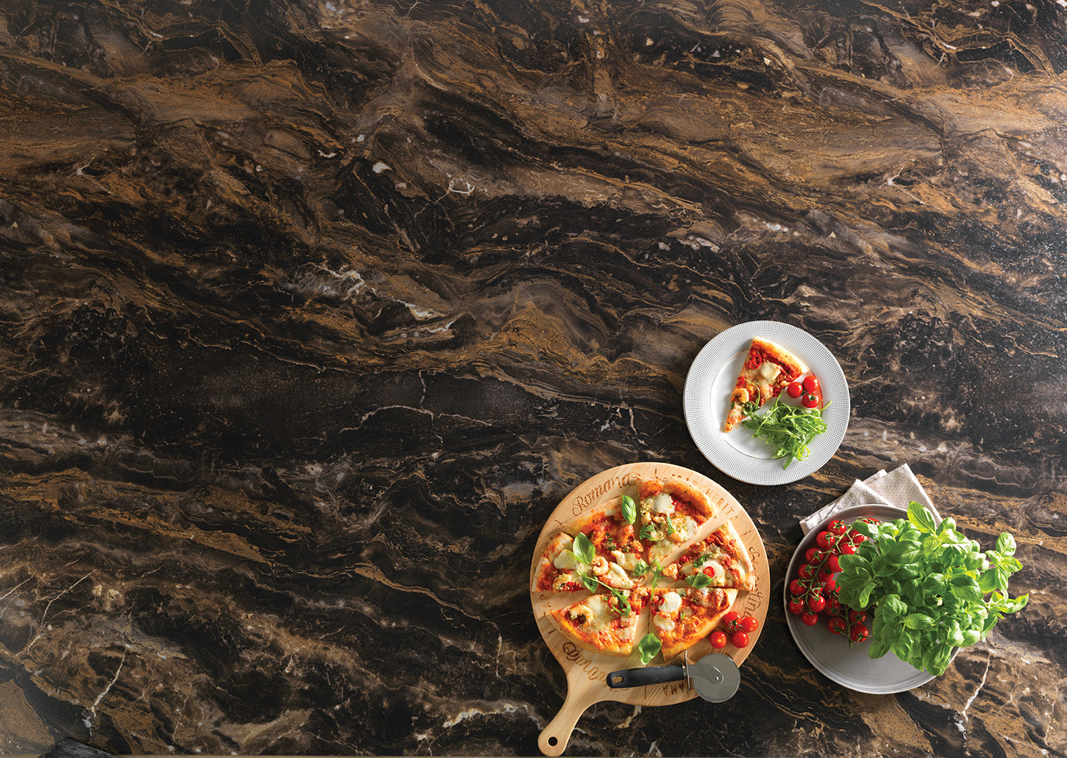 Formica Marbled Cappuccino Worktop