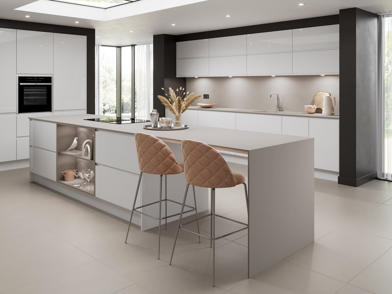 Beige Arizona Solid FENIX NTM Worktop