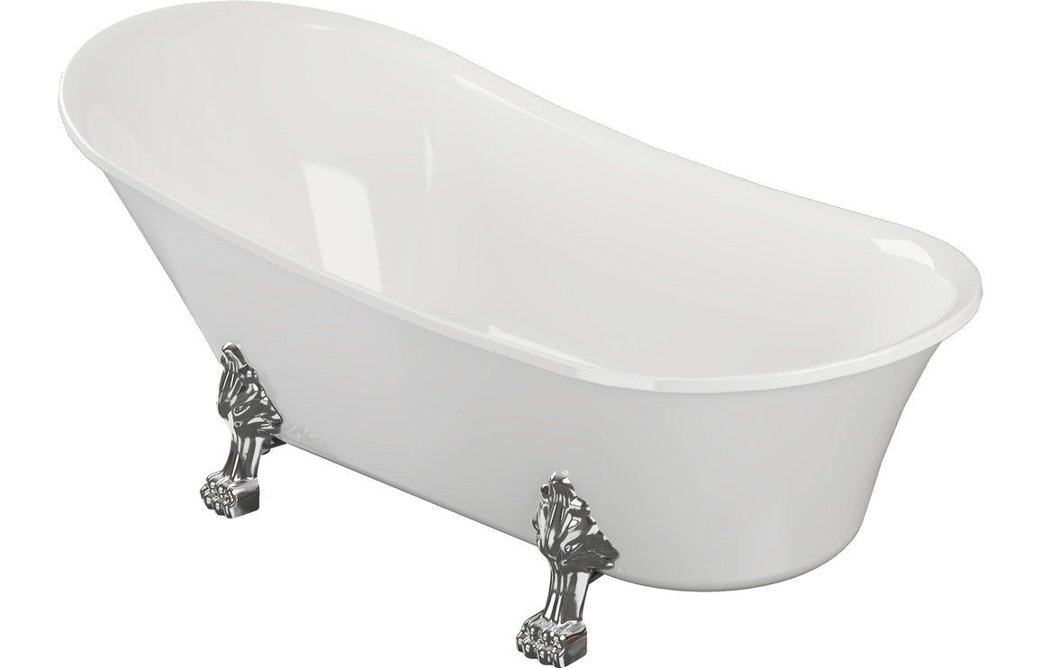 Tiverton Freestanding 0TH 1620x710x775mm Bath w/Feet