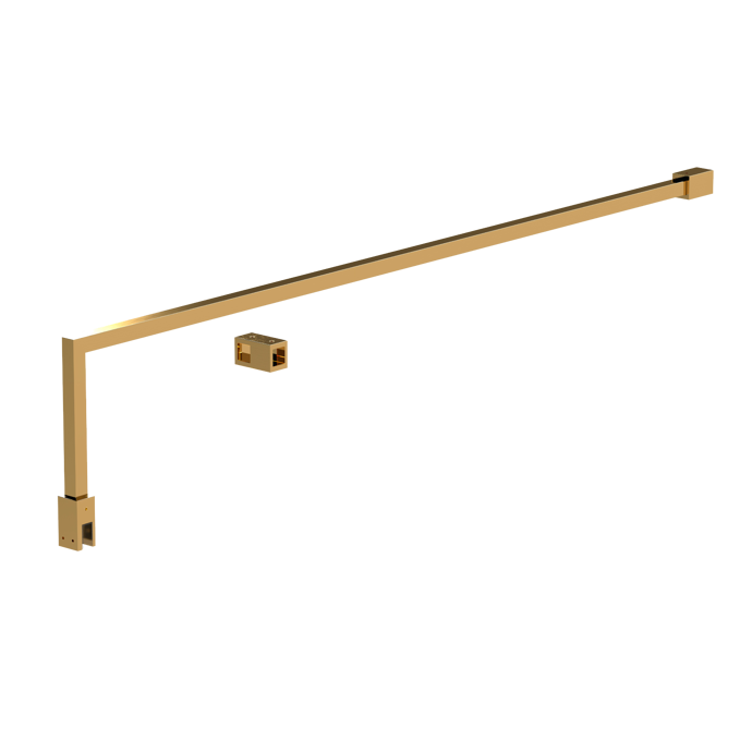 Wetroom Screen Support Arm Kit (Brushed Brass)