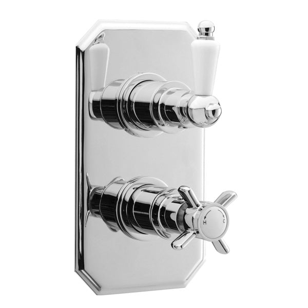 Nuie Beaumont Twin Thermostatic Shower Valve