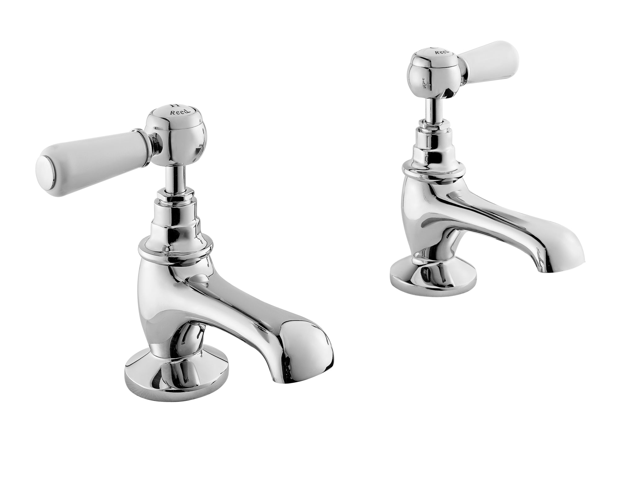 Hudson Reed White Topaz With Lever Basin Taps