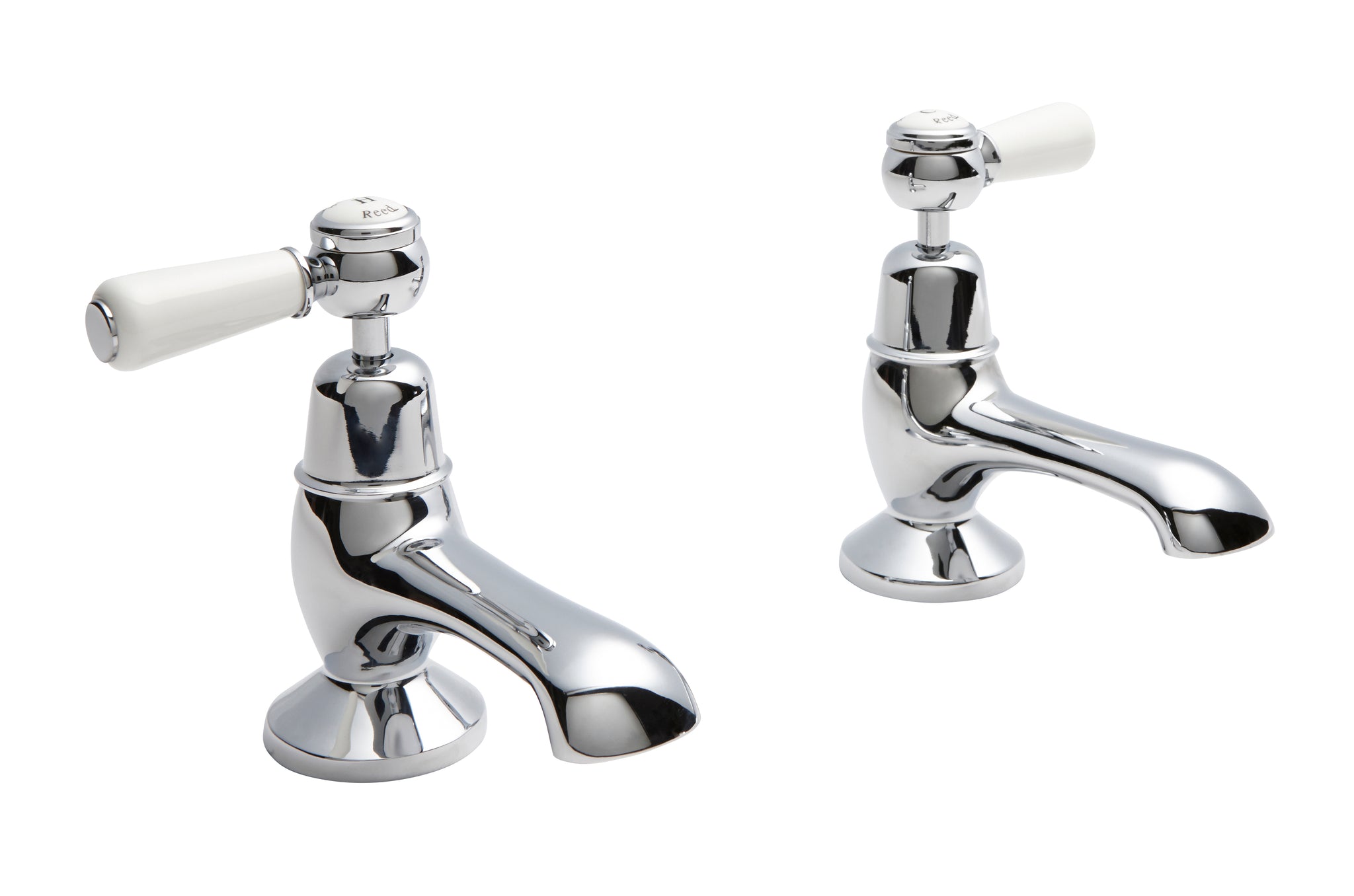 Hudson Reed White Topaz With Lever Bath Taps