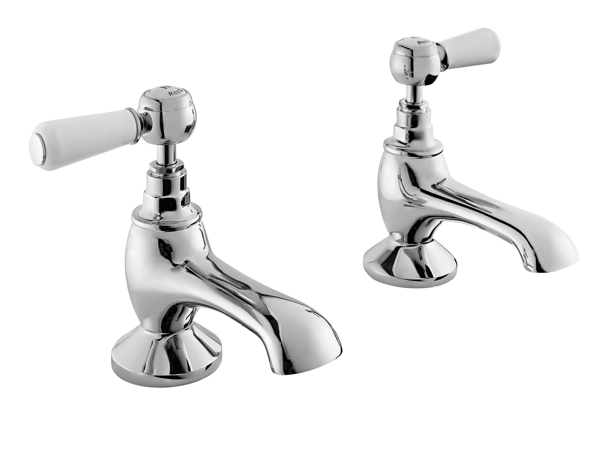 Hudson Reed White Topaz With Lever Bath Taps