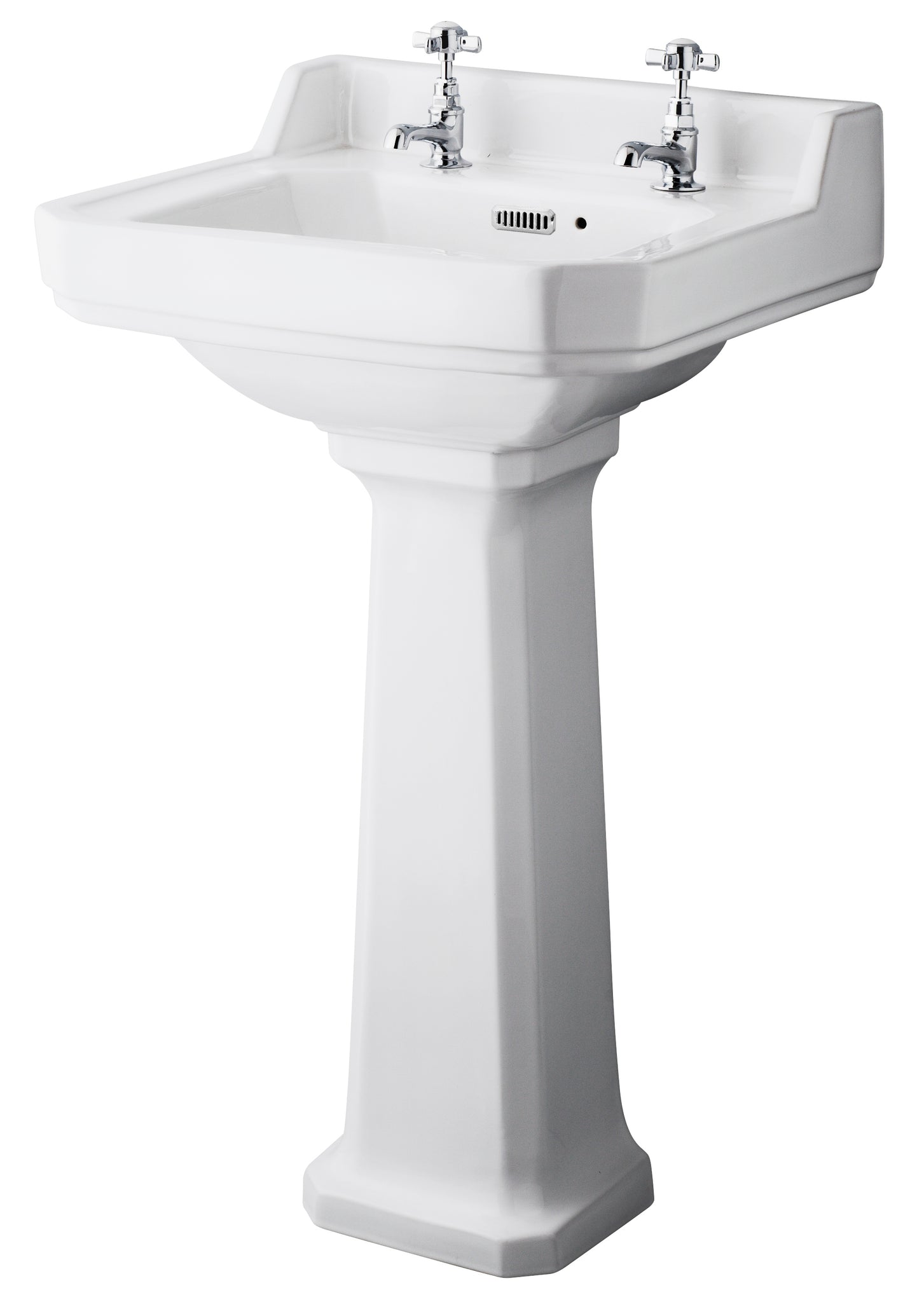 Hudson Reed Richmond 500mm 2TH Basin & Comfort Height Ped