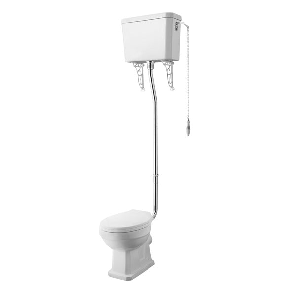 Nuie Carlton High Level Pan, Cistern & Flush Pipe Kit - Carlton