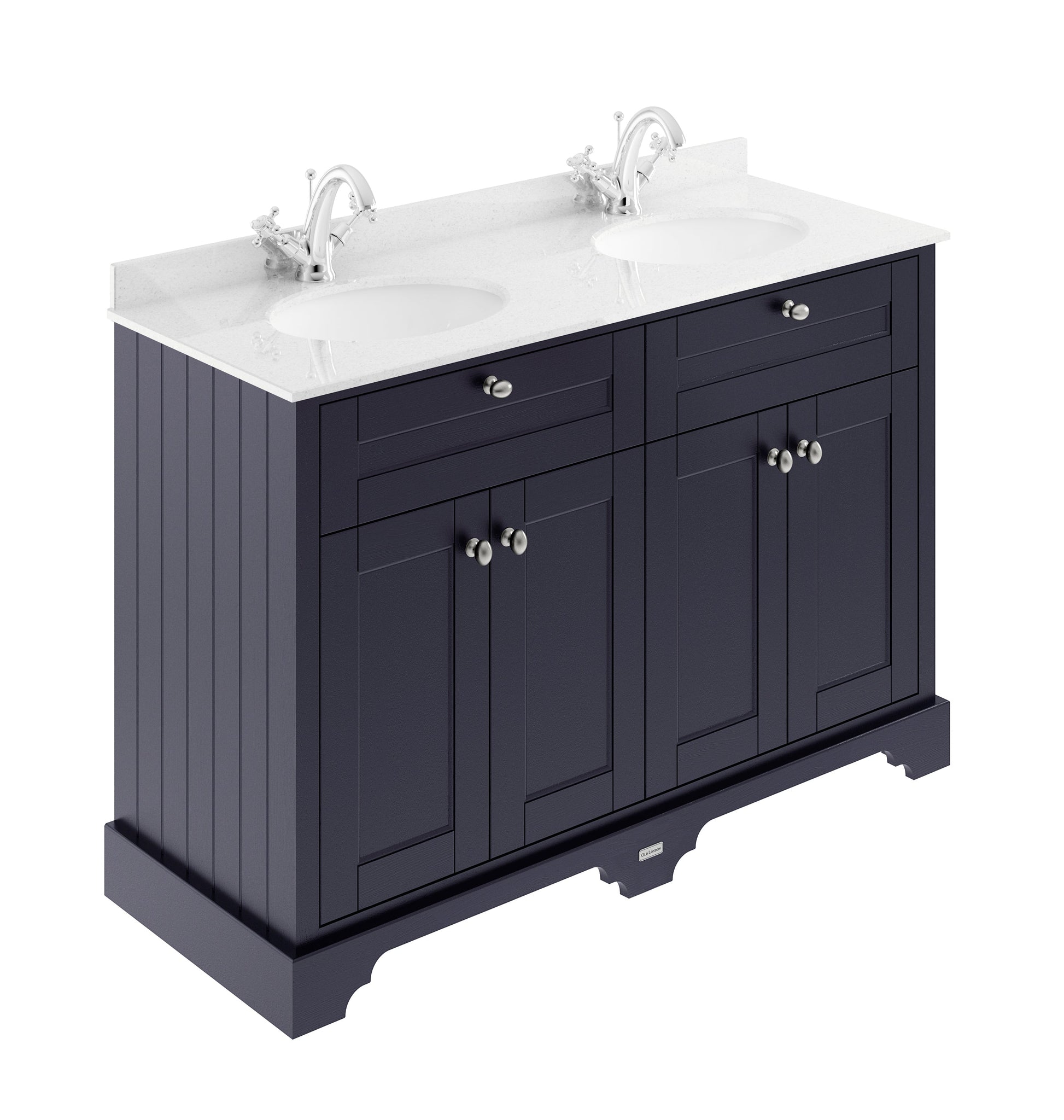 Hudson Reed Old London 1200mm Cabinet & Double Marble Top