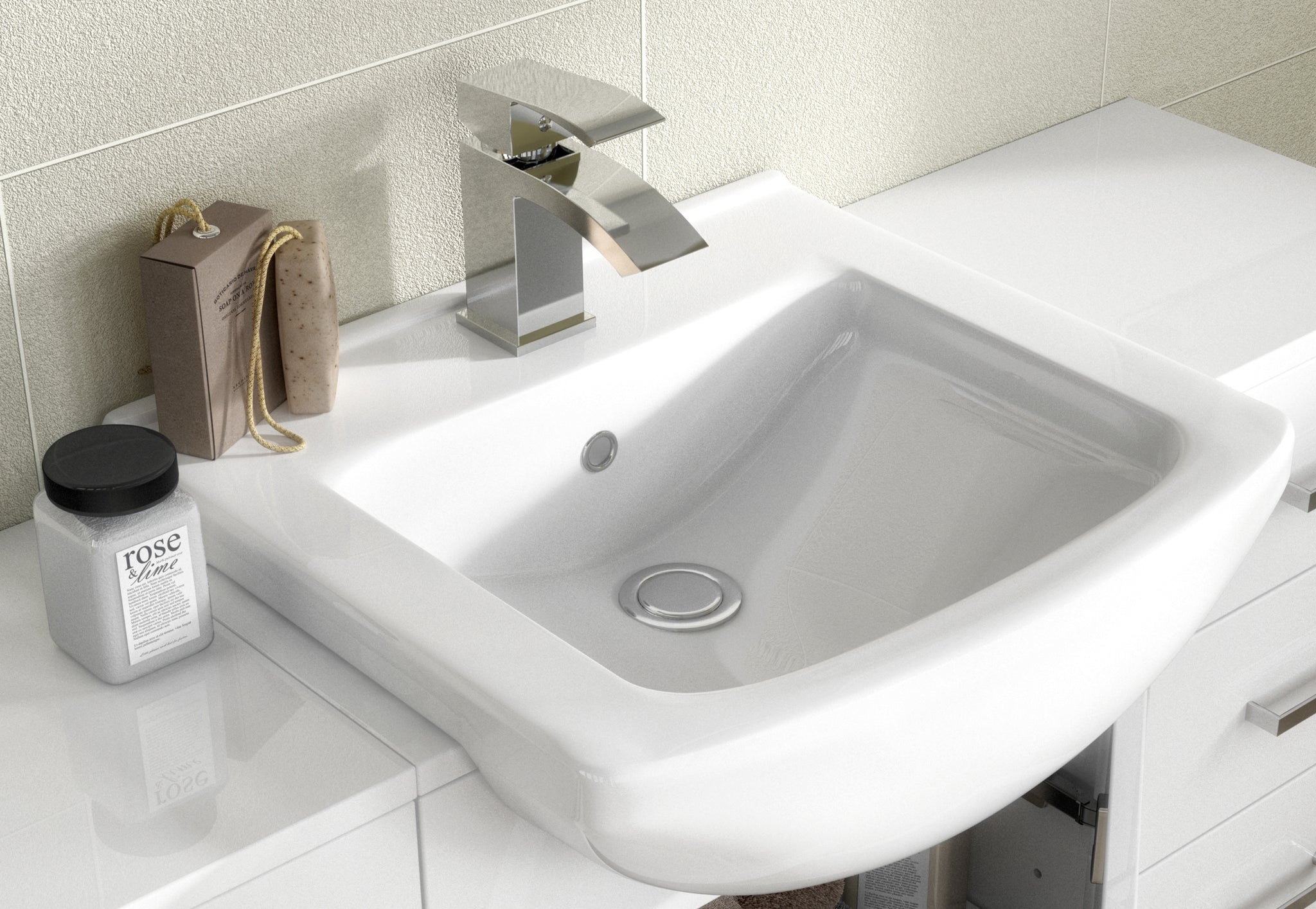 Mayford 550mm Floor Standing Cabinet & Square Basin