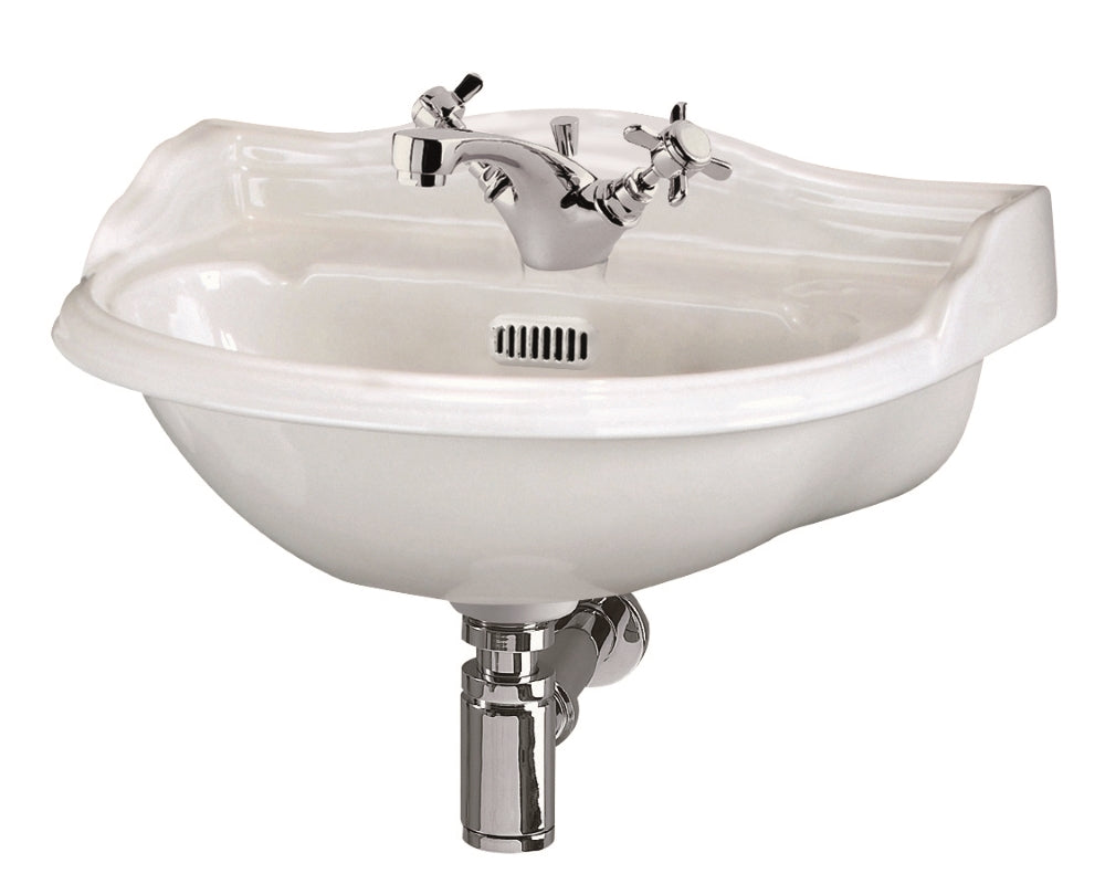 Hudson Reed Chancery Cloakroom 500mm Basin (1 Tap Hole)