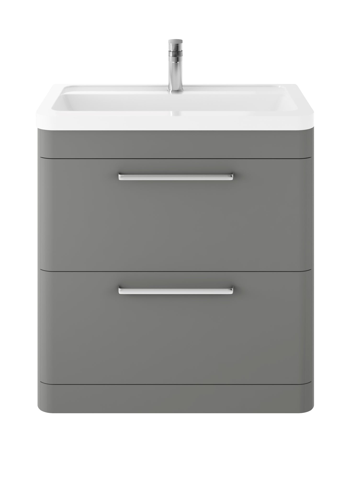 Hudson Reed Solar Cool Grey Floor Standing 800mm Cabinet & Ceramic Basin