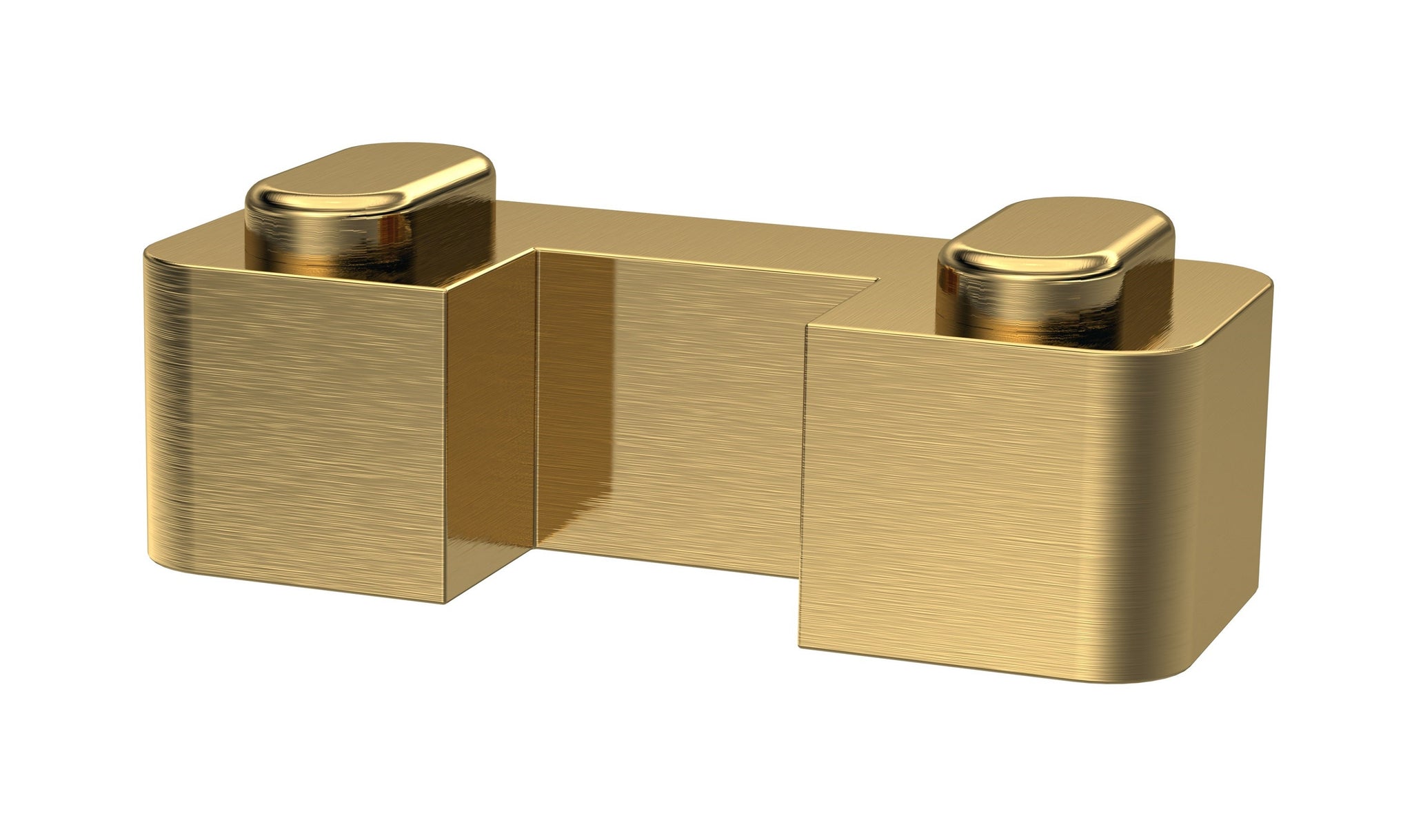 Wetroom Screen Horseshoe Support Foot (Brushed Brass)